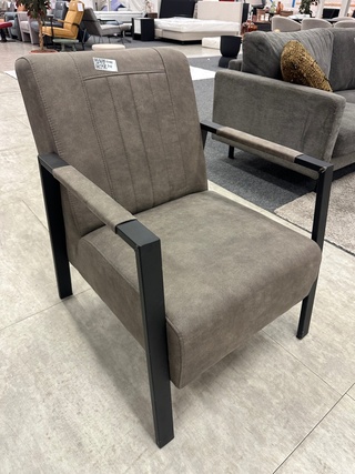 Fauteuil Jaimy, Microvezel, taupe